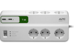 APC PM6U-GR surge protector White 6 AC outlet(s) 230 V 2 m