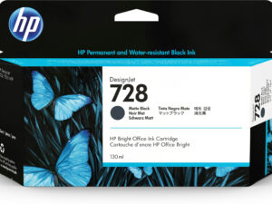 HP 728 130-ml Matte Black DesignJet Ink Cartridge