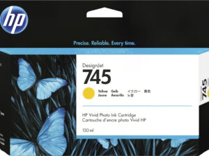 HP 745 130-ml DesignJet Yellow Ink Cartridge