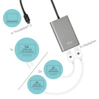 i-tec Thunderbolt 3 Dual DP Video Adapter - imagine 4