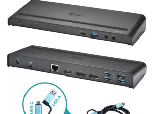 i-tec USB 3.0 / USB-C / Thunderbolt 3, 3x 4K Docking Station + Power Delivery 85W