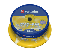 Verbatim DVD+RW Matt Silver 4.7 GB 25 pc(s) - imagine 2