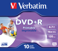 Verbatim DVD+R Wide Inkjet Printable ID Brand - imagine 3