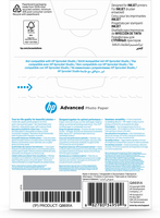HP Advanced Photo Paper, Glossy, 250 g/m2, 10 x 15 cm (101 x 152 mm), 25 sheets - imagine 4