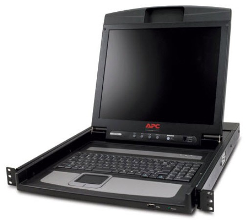 APC AP5717 rack console 43.2 cm (17") Black