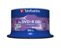 Verbatim DVD+R Double Layer 8x Matt Silver 50pk Spindle 8.5 GB DVD+R DL 50 pc(s) - imagine 2