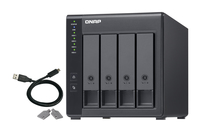 QNAP TR-004 storage drive enclosure HDD/SSD enclosure Black 2.5/3.5" - imagine 2