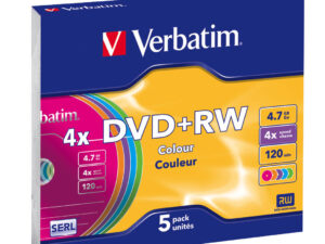 Verbatim DVD+RW Colours 4.7 GB 5 pc(s)