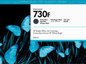 HP 730F 300-ml Matte Black DesignJet Ink Cartridge