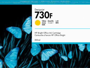 HP 730F 300-ml Yellow DesignJet Ink Cartridge