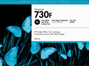 HP 730F 300-ml Photo Black DesignJet Ink Cartridge