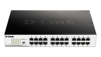 D-Link DGS-1024D network switch Unmanaged Gigabit Ethernet (10/100/1000) 1U Black, Silver - imagine 2