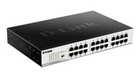 D-Link DGS-1024D network switch Unmanaged Gigabit Ethernet (10/100/1000) 1U Black, Silver - imagine 3