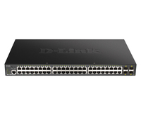 D-Link DGS-1250-52XMP network switch Managed L3 None Power over Ethernet (PoE) Black - imagine 2