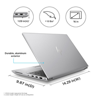 HP ZBook Fury 16 G10 Mobile workstation 40.6 cm (16") WUXGA Intel® Core™ i7 i7-13700HX 32 GB DDR5-SDRAM 1 TB SSD NVIDIA RTX A2000 Wi-Fi 6E (802.11ax) Windows 11 Pro Silver - imagine 16