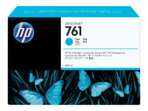 HP 761 400-ml Cyan DesignJet Ink Cartridge