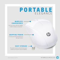 HP Wireless Mouse 220 (Snow White) - imagine 4