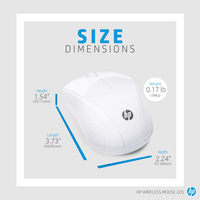 HP Wireless Mouse 220 (Snow White) - imagine 5