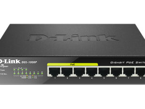 D-Link DGS-1008P network switch Unmanaged Gigabit Ethernet (10/100/1000) Power over Ethernet (PoE) Black