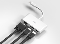 D-Link DUB-V310 laptop dock/port replicator Wired USB 3.2 Gen 1 (3.1 Gen 1) Type-C White - imagine 4