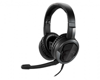 MSI IMMERSE GH30 V2 Gaming Headset 'Black with Iconic Dragon Logo, Wired Inline Audio with splitter accessory, 40mm Drivers, detachable Mic, easy foldable design' - imagine 3