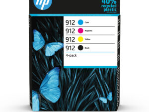 HP 912 4-pack Black/Cyan/Magenta/Yellow Original Ink Cartridges