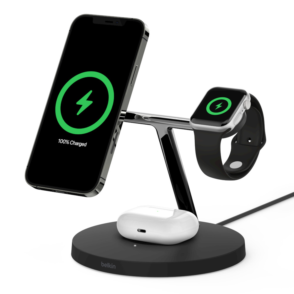 Belkin BOOST↑CHARGE PRO Headset, Smartphone, Smartwatch Black USB Wireless charging Indoor