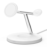 Belkin WIZ009VFWH mobile device charger Headset, Smartphone, Smartwatch White USB Wireless charging Indoor - imagine 2