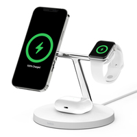 Belkin WIZ009VFWH mobile device charger Headset, Smartphone, Smartwatch White USB Wireless charging Indoor - imagine 3