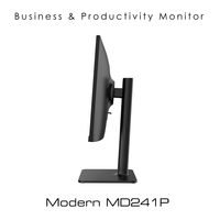 MSI Modern MD241P 23.8 Inch Monitor with Adjustable Stand, Full HD (1920 x 1080), 75Hz, IPS, 5ms, HDMI, DisplayPort, USB Type-C, Built-in Speakers, Anti-Glare, Anti-Flicker, Less Blue light, TÜV Certified, VESA, Kensington, Black,9S6-3PA59H-021 - imagine 20