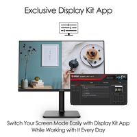 MSI Modern MD241P 23.8 Inch Monitor with Adjustable Stand, Full HD (1920 x 1080), 75Hz, IPS, 5ms, HDMI, DisplayPort, USB Type-C, Built-in Speakers, Anti-Glare, Anti-Flicker, Less Blue light, TÜV Certified, VESA, Kensington, Black,9S6-3PA59H-021 - imagine 13