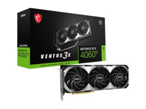 MSI GEFORCE RTX 4060 TI VENTUS 3X 16G OC graphics card NVIDIA 16 GB GDDR6
