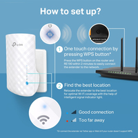 TP-Link RE190 network extender Network repeater White - imagine 6