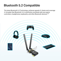 TP-Link AX1800 Wi-Fi 6 Bluetooth 5.2 PCIe Adapter - imagine 3