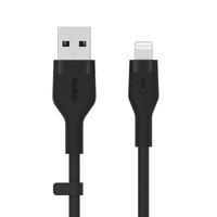 Belkin Cbl Silicqe USB-A LTG 2M noir Black - imagine 2