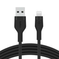 Belkin Cbl Silicqe USB-A LTG 2M noir Black - imagine 5