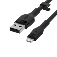 Belkin Cbl Silicqe USB-A LTG 2M noir Black - imagine 6