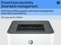 HP LaserJet Pro 3002dn Printer, Black and white, Printer for Small medium business, Print, Wireless; Print from phone or tablet; Two-sided printing - imagine 18