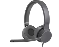 Lenovo GXD1C99243 headphones/headset Wired Head-band Calls/Music USB Type-C Grey - imagine 4