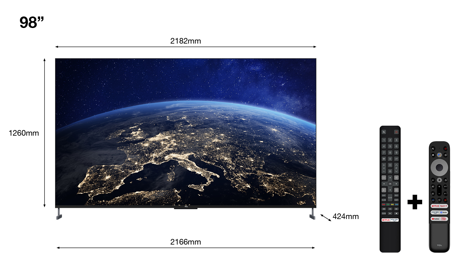 TCL C73 Series 98C735 4K QLED Google TV