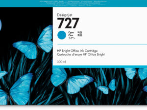 HP 727 300-ml Cyan DesignJet Ink Cartridge