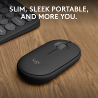 Logitech Pebble 2 M350s mouse Ambidextrous RF Wireless + Bluetooth Optical 4000 DPI - imagine 4