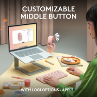 Logitech Pebble 2 M350s mouse Ambidextrous RF Wireless + Bluetooth Optical 4000 DPI - imagine 6