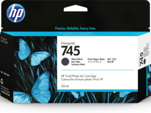 HP 745 130-ml DesignJet Matte Black Ink Cartridge