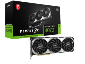 MSI GEFORCE RTX 4070 VENTUS 3X E 12G OC graphics card NVIDIA 12 GB GDDR6X