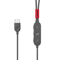 Lenovo GXD1C99237 headphones/headset Wired In-ear Calls/Music/Sport/Everyday USB Type-C Black - imagine 8